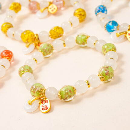Liuli Incense Ash Bracelet – Handcrafted Good Fortune & Blessing Jewelry Inspired by Chinese Temple Culture